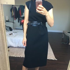 MaxMara Black Wool Blend Dress